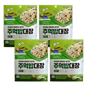 풀무원 뽀로로 주먹밥대장 야채맛 30g, 4개