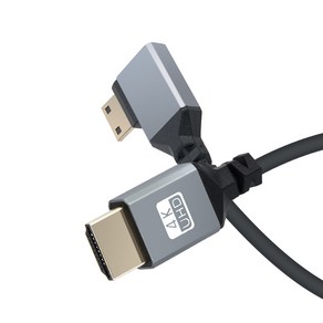 [BD843] Coms 미니 HDMI 변환 스프링 케이블 HDMI M to Mini HDMI M 4K 60Hz UHD 꺾임형