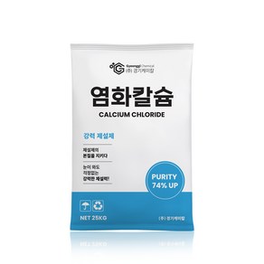 경기케미칼 제설용 염화칼슘 74%, 25kg, 1개