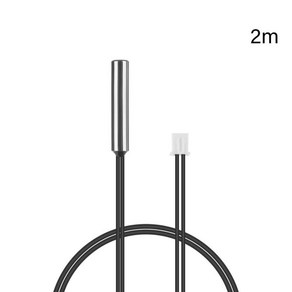 방수 디지털 열 프로브 케이블 온도 센서 액세서리 NTC 서미스터 케이블 0.5 m 1 m 2 m 3 m 5 m 10m B3950 10K DS18B20, 1개, B3950 2m