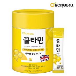 베스트식품 로니웰 꿀타민 자몽맛 300g 10g x 30포 1개