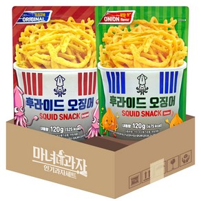 오리지널 후라이드오징어 120g x 양파맛 후라이드 오징어 120g