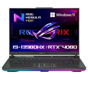 에이수스 2023 ROG 스트릭스 스카 16 코어i9 인텔 13세대 지포스 RTX 4080, Off Black, 1TB, 32GB, WIN11 Home, G634JZ-NM015W