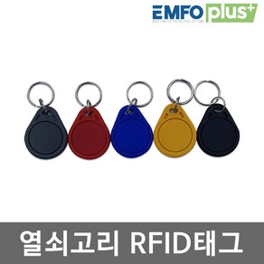 비즈버스 RFID카드 RF 태그 도어락 현관 출입 13.56Mhz 125khz EMFOPLUS, 1개, RFID 열쇠고리태그 MF 13.56mhz-회색