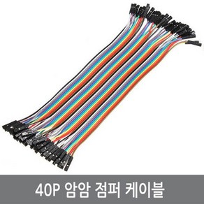 WJ5 40P 암암 점퍼케이블 20CM/F-F 아두이노 점퍼선