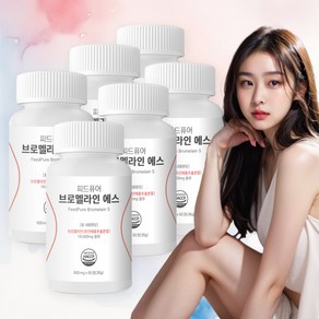 피드퓨어 브로멜라인 에스 S 고함량 파인애플 효소 단백질 분해 18000mg, 6개, 60정