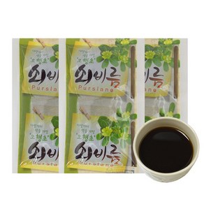 오버파워푸드 국내산 100% 쇠비름즙 100ml X 30포 법제제조 저온에서 8시간 끓인., 1개