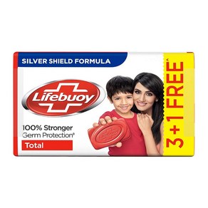 인도정품 Lifebuoy 토탈 비누 125g(4개 팩), 125g