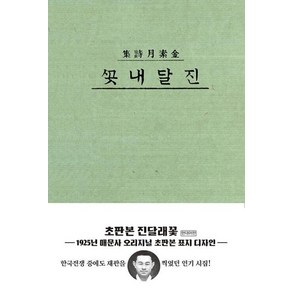 초판본 진달래꽃 : 1925년 오리지널 초판본 표지디자인