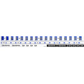 다이와 다이와 낚시줄자 CP 줄자 스티커 (85cm), 블루 85cm (215520)
