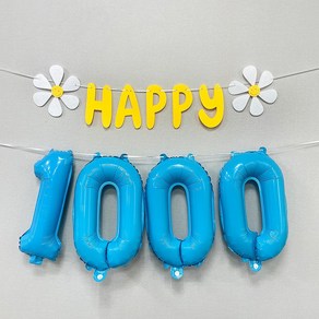 파티앤온 데이지 50일 100일 200일 1000일 셀프 촬영 숫자풍선세트