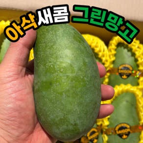 엽산이 풍부한 그린망고, 1박스, 중과 2.5kg 내외(7-12과)