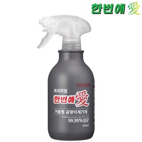 한번애 거품형 프리미엄 곰팡이제거제 (540ml) 벽지 벽 화장실 욕실 베란다 창틀 지하실