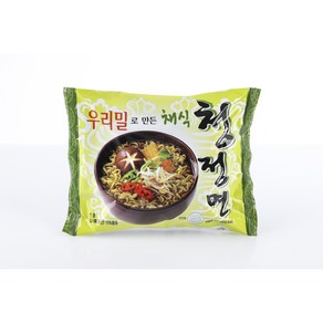 [청정면 박스 18개입] 새롬식품 맛있는 건강한 쫄깃한 비건 무오신채 채식 스님 라면 우리밀, 18개