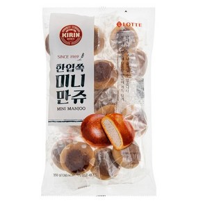 [빵공장 직송] 롯데베이커리 한입쏙 미니 만쥬(350g), 350g, 4개