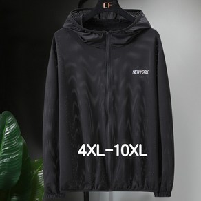 쥬엔리치 4XL-10XL 남자 빅사이즈 후드 집업 망사 점퍼 경량 스포츠 캐주얼 등산 자켓 야상 남성 오버핏