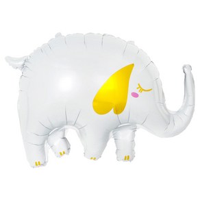 [원팩] 동물은박풍선 큐티 코끼리 [화이트] 70x50cm