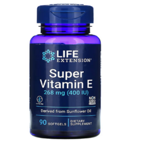 [인포비타]Life Extension(라이프익스텐션) Supe Vitamin E 268 mg (400 IU), 90정, 1개