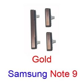 전화 전원 볼륨 사이드 버튼 키 삼성 갤럭시 노트 8 9 10 플러스용 외부 켜기 끄기, 없음, 7.Note 9 Gold