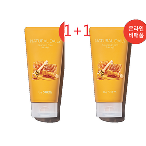 1+1 내추럴 데일리 클렌징 폼 허니 150ml+150ml, 2개