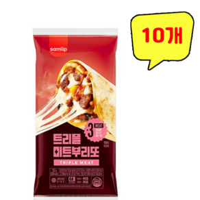 삼립 트리플 미트 부리또, 10개, 120g