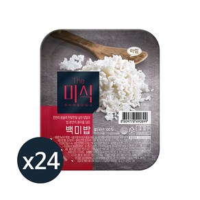 더미식 백미밥, 210g, 24개