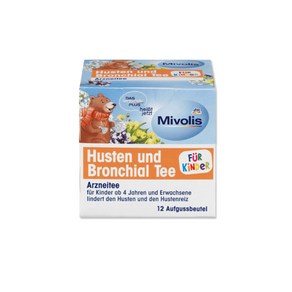 미볼리스 어린이용 기침&기관지 차 12티백 Mivolis Husten und Bonchial Tea kids, 12개, 1.5g, 12개입, 1개