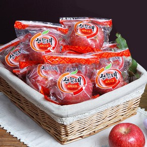 [산들네] 껍질째 먹는 경북 세척 꼬마사과 3kg 18-22과내, 1박스