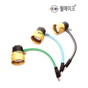 웰메이크 10W 소형집어등(USB 타입) 볼락등 채비등 낚시 보조배터리 USB 광폭, 녹색, 1개