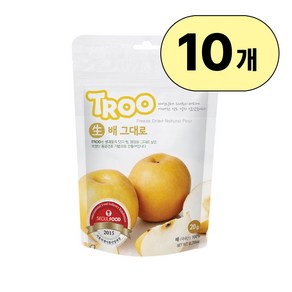 TROO 동결건조 과일칩 배 10봉 묶음