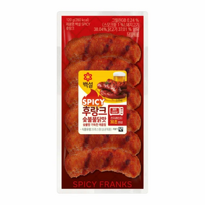 백설 숯불불닭맛후랑크 120g