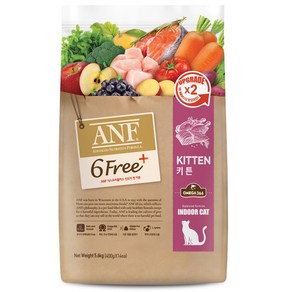 ANF 캣 식스프리 6fee 네추럴 키튼 어덜트 웨이트케어 6kg 고양이사료, 곡류, 1개, 5.6kg