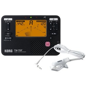 KORG 튜너 메트로놈 TM-70F 블랙 [TM-70F-BK]+CM-400-WH 세트, 상세페이지 참조, 1개