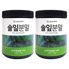 헬로우 그린 국산 솔잎 분말 가루 200g, 2개