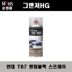 순정품 현대 그랜져HG TB7 팬텀블랙 스프레이 자동차 차량용 도색 카페인트, TB7 팬텀블랙 스프레이(모비스), 1개