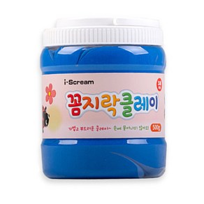 아이스크림몰 꼼지락 클레이 대용량 500g, 파랑 1170434D, 1개