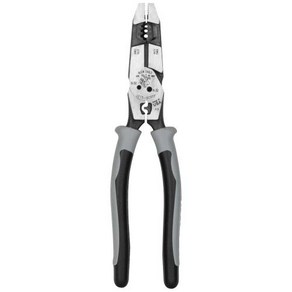 클라인툴스 Klein Tools J2159CRTP 하이브리드 플라이어: 크림퍼 피쉬 테이프 풀러 및 와이어 스트리퍼, 1개