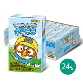 뽀로로가 좋아하는 흰 우유 140mL, 24개