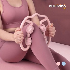 [히트템] 종이케이스포장 파스텔 마사지롤러 스트레칭 마사지롤 마사지볼 스트레칭 롤러, 1개