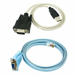 RJ45 네트워크 케이블 직렬 케이블 RJ45 to DB9 및 RS232 to USB (2 in 1) CAT5 이더넷 어댑터 LAN 콘솔 케이블, 보여진 바와 같이, 하나, 한개옵션0