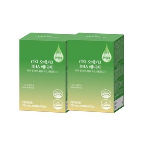 [서울대 위바이옴] DHA강화 알티지 오메가3 900mg DHA 매니저 8중 기능성 식물성 캡슐, 60정, 2개