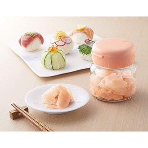 도요사사키 양념병 유리 양념통 핑크, 1개, 275ml