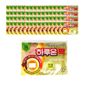 [국내생산] 하루온 붙이는 핫팩 50g, 60개