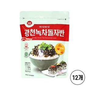 바다모아 광천 녹차 돌자반, 55g, 12개