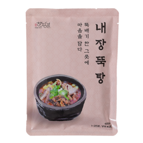 내장뚝탕 소내장탕 해장국 국반찬 해장결, 600g, 1개