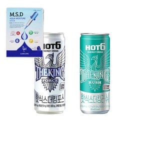 핫식스 더킹 포스 + 더킹 러쉬 355ml 2종 각 12입 총 24입 + MSD마스크, 1세트