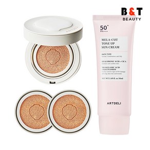 아트델리 도자기광쿠션 본품 21호 + 리필 x2 + 멜라컷 선크림 50ml, 1개, 단품