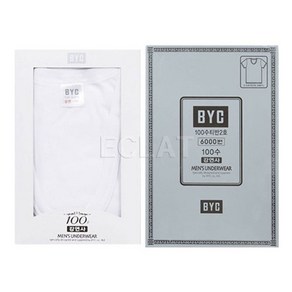 BYC 100수 남성 반팔 런닝 3종 세트 BYI6039