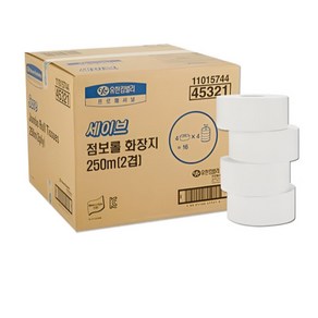 유한킴벌리 45321 세이브 점보롤 250m 16롤, 16개입, 1개