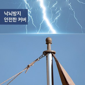 낙뢰 방지 폴대 캡 4개 스킨 보호 캡